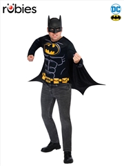 Buy Batman Adult Costume Top, Cape & Mask - Size M-L