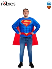 Buy Superman Adult Costume Top & Cape - Size M-L
