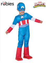 Buy Captain America Deluxe Costume - Size Toddler