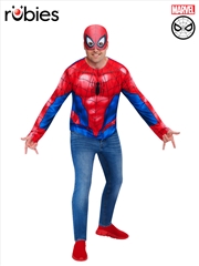 Buy Spider-Man Adult Costume Top & Mask - Size M-L