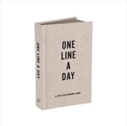 Buy Canvas One Line a Day : A Five-Year Memory Journal