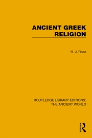Buy Ancient Greek Religion