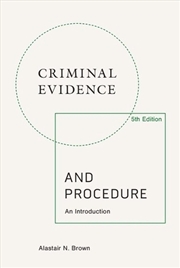 Buy Criminal Evidence And Procedur
