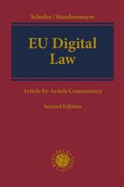 Buy EU Digital Law: Article-by-Article Commentary