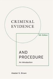 Buy Criminal Evidence And Procedur
