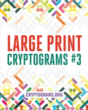 Buy Large Print Cryptograms #3