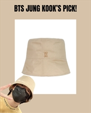 Buy [Bts Jung Kook Pick] Stud Drop Overfit Bucket Hat Beige