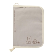 Buy Artbox - Multi Pouch Girl & Bear Grey Book Pouch