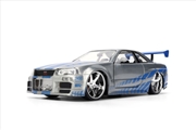 Buy Fast & Furious - Brian's 2002 Nissan Skyline GT-R (BNR34) 1:24 Scale Diecast Vehicle