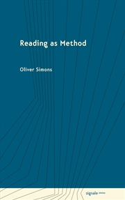 Buy Reading As Method