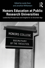 Buy Honors Education at Public Research Universities