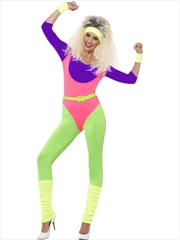 Buy 80's Work Out Costume - Size M