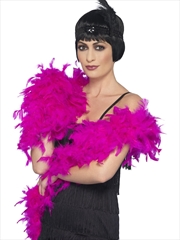Buy Feather Boa Fuchsia Deluxe, Adult
