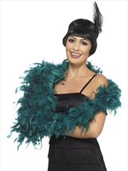 Buy Feather Boa Teal Deluxe, Adult