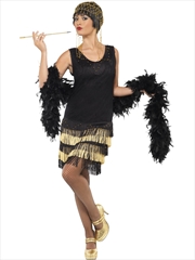 Buy Flapper Fringed 1920's Costume - Size S