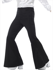 Buy Flared Black Trousers - Size Xl