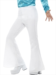 Buy Flared White Trousers - Size M