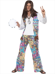 Buy Groovy Hippie Costume - Size M