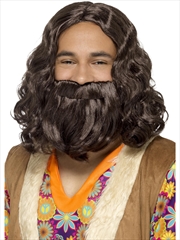 Buy Hippie/Jesus Wig & Beard Set, Adult
