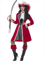 Buy Lady Captain Deluxe Costume - Size M