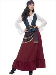 Buy Pirate Buccaneer Beauty Deluxe Costume - Size S