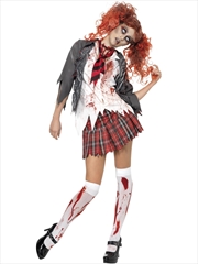 Buy Zombie Schoolgirl Costume - Size L
