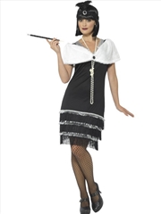 Buy Flapper Deluxe Costume With Stole - Size X1