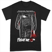 Buy Bloody Poster Large Black T-Shirt