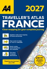 Buy AA Traveller’s Atlas France 2027
