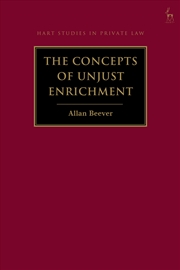Buy The Concepts Of Unjust Enrichment