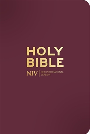 Buy Niv Pocket Mulberry Bible With Gold Zip