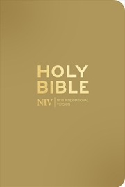 Buy Niv Pocket Latte Bible With Gold Zip
