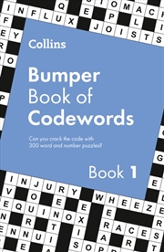 Buy Collins Bumper Book of Codewords Book 1 : 300 Crossword and Number Puzzles