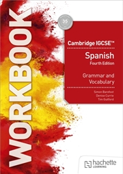 Buy Cambridge IGCSE™ Spanish Grammar and Vocabulary Workbook
