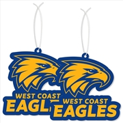 Buy AFL - West Coast Eagles Air Freshener S/2
