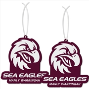 Buy Nrl - Manly Sea Eagles Air Freshener S/2