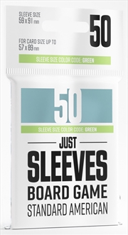 Buy Gamegenic Just Sleeves - Size Code Green - Standard American Sized (62Mm X 94Mm) (50 Sleeves Per Pac