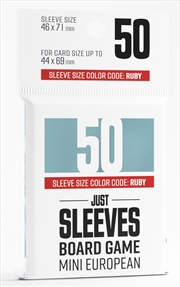 Buy Gamegenic Just Sleeves - Size Code Ruby - Mini European Sized (44Mm X 67Mm) (50 Sleeves Per Pack)