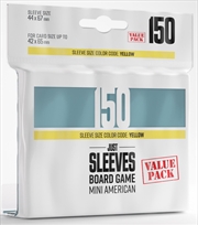 Buy Gamegenic Just Sleeves - Size Code Yellow - Mini American Sized Value Pack (44Mm X 67Mm) (150 Sleeve