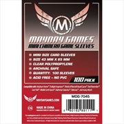 Buy Mayday - Mini Chimera Game Sleeves (Pack Of 100) - 43 Mm X 65 Mm (Red)
