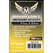 Buy Mayday - Mini Usa Game Size Sleeves (Pack Of 100) - 41 Mm X 63 Mm (Yellow)