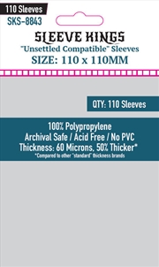 Buy Sleeve Kings Board Game Sleeves "Unsettled Compatible" Sleeves (110Mm X 110Mm) (110 Sleeves Per Pack
