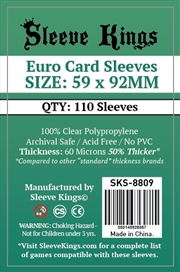 Buy Sleeve Kings Board Game Sleeves Euro (59Mm X 92Mm) (110 Sleeves Per Pack)