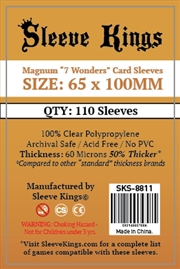 Buy Sleeve Kings Board Game Sleeves Magnum "7 Wonders" (65Mm X 100Mm) (110 Sleeves Per Pack)