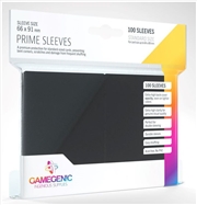 Buy Gamegenic Prime Card Sleeves Black (66Mm X 91Mm) (100 Sleeves Per Pack)