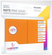 Buy Gamegenic Matte Prime Card Sleeves Orange (66Mm X 91Mm) (100 Sleeves Per Pack)