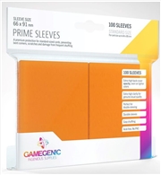 Buy Gamegenic Prime Card Sleeves Orange (66Mm X 91Mm) (100 Sleeves Per Pack)