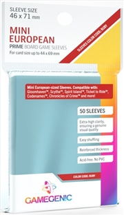 Buy Gamegenic Prime Board Game Sleeves - Size Code Ruby - Mini European-Sized (46Mm X 71Mm) (50 Sleeves