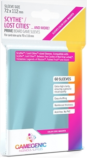 Buy Gamegenic Prime Board Game Sleeves - Size Code Magenta - Scythe/Lost Cities (72Mm X 112Mm) (60 Sleev