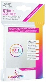 Buy Gamegenic Matte Board Game Sleeves - Scythe/Lost Cities (72Mm X 112Mm) (60 Sleeves Per Pack)